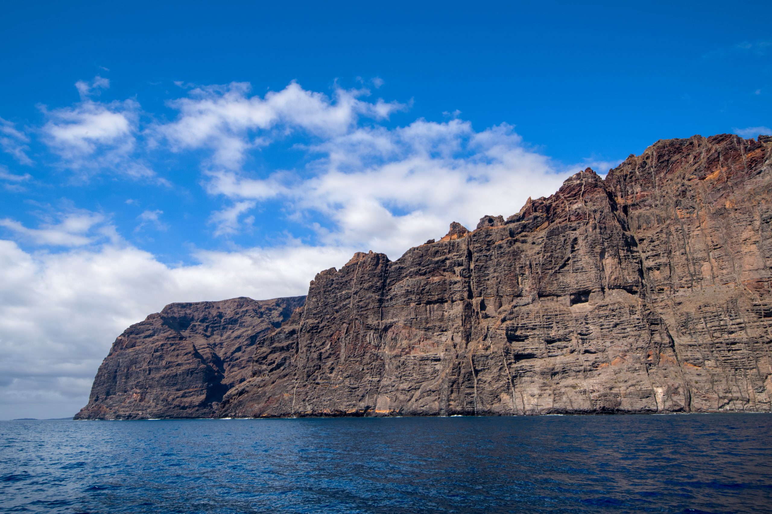Los Gigantes from the sea